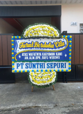 Papan Bunga Duka di Janah Jari